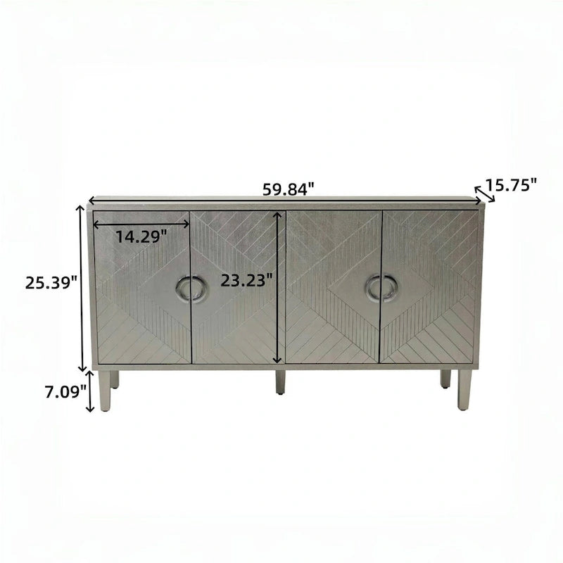 Armoire de rangement 4 portes