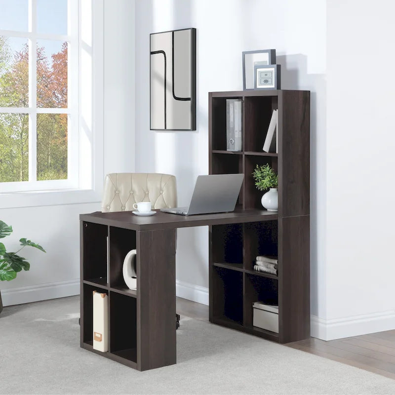 Bureau et double bibliothèque