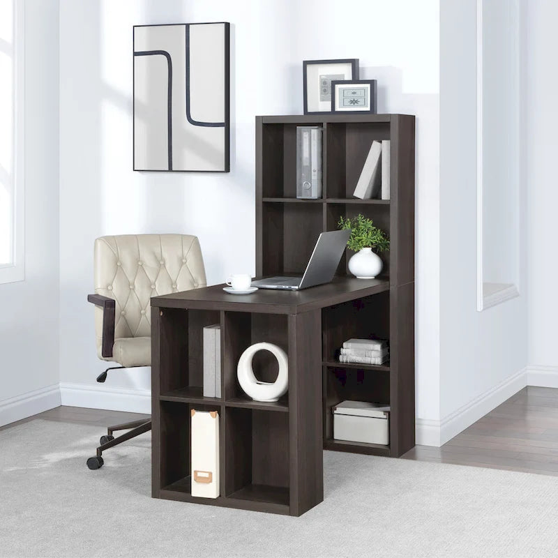 Bureau et double bibliothèque